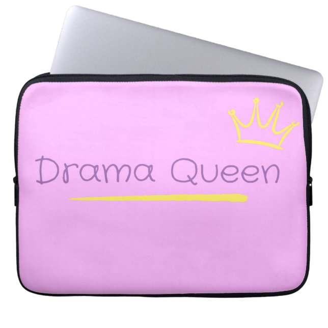 Drama Queen Laptop Sleeve (Front)