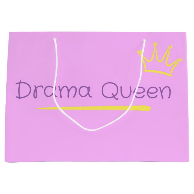 Drama Queen Large Gift Bag (Front)