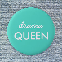 Drama Queen | Modern Trendy Aqua Green Cool Quote