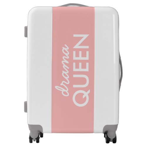 Drama Queen  Modern Trendy Cute Pink Stylish Diva Luggage