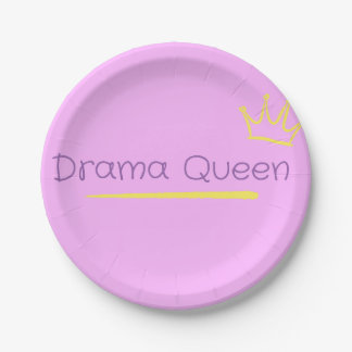 Drama Queen Paper Plates