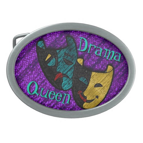 Drama Queen Personalized Belt Buckle Oval Belt Buckle