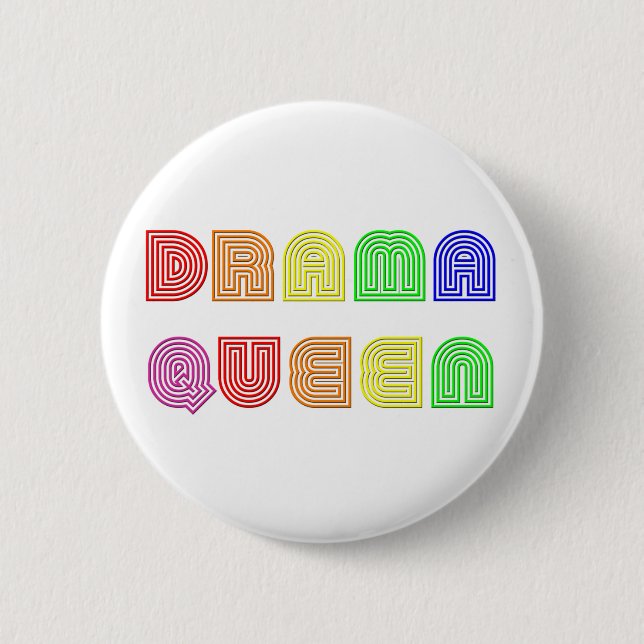 Drama Queen Pinback Button (Front)