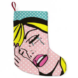 Drama Queen Pop Art Christmas Stocking