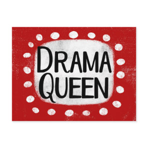 Drama Queen Postcard