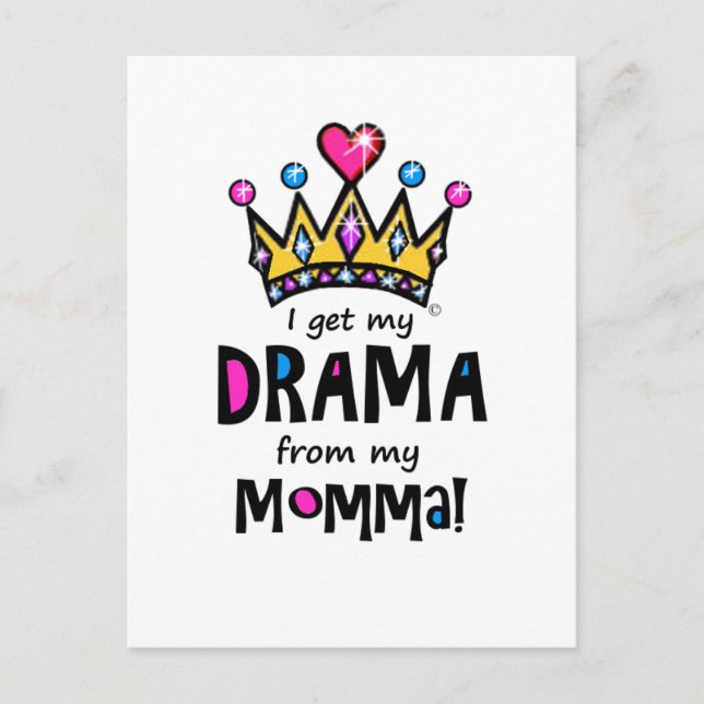 Drama Queen Postcard (Front)
