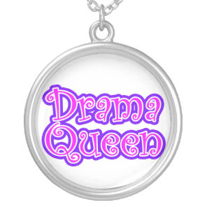 Drama Queen Silver Plated Necklace