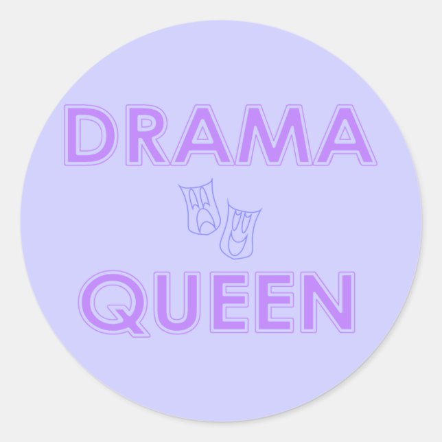 Drama Queen Stickers (Front)