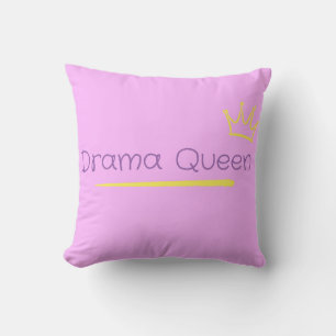 Drama Queen Throw Pillow