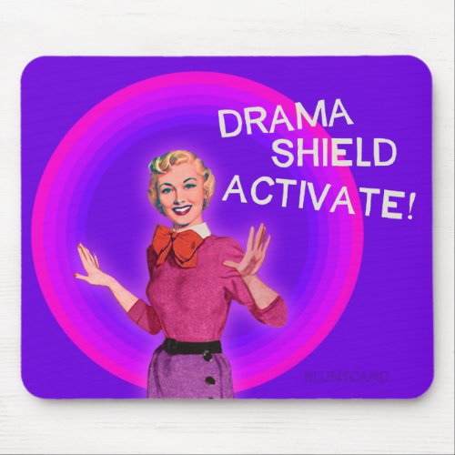 Drama Shield Activate Bluntcards Bluntcard Mouse Pad