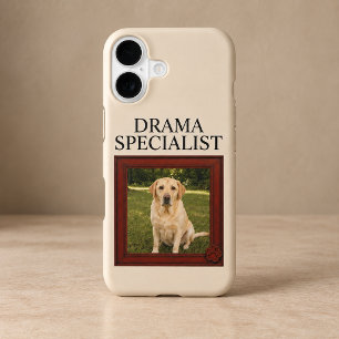 Drama Specialist Custom Funny Dog Photo iPhone 17 Case