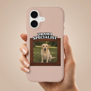 Drama Specialist Custom Funny Dog Photo iPhone 17 Case