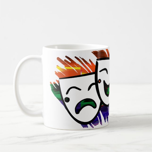 Drama: Splash of Color Coffee Mug (Left)