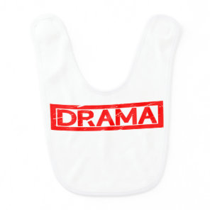 Drama Stamp Baby Bib