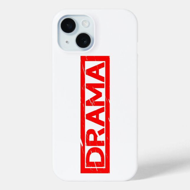 Drama Stamp Case-Mate iPhone Case (Back)