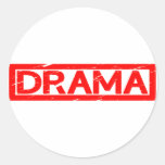 Drama Stamp Classic Round Sticker