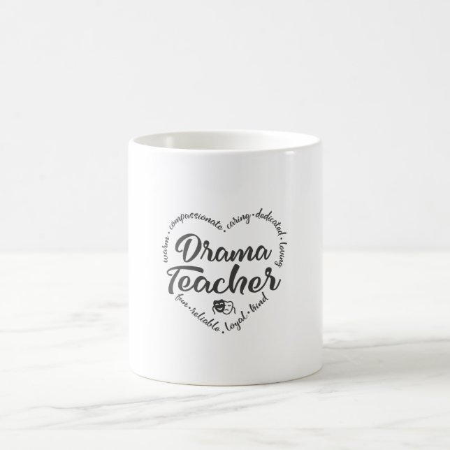 Drama teacher, drama, speech and drama coffee mug (Center)
