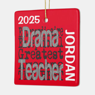 Drama Teacher Extraordinaire CUSTOM Ceramic Ornament