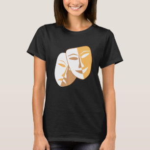 Drama Theater Masks Comedy and Tragedy T-Shirt