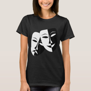 Drama Theater Masks Comedy and Tragedy T-Shirt