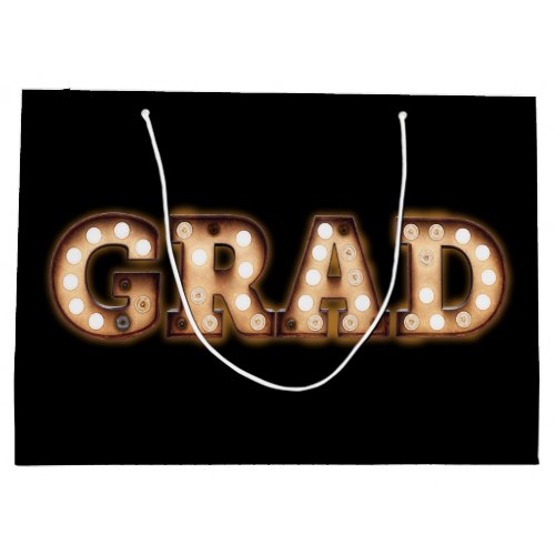 Drama Theater Movie Lights Grad Graduation Large Gift Bag