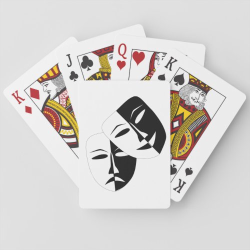 Drama Theatre Mask Playing Cards _ Your Color