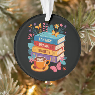 Drama Tragedy Books Subtle Anti-Trump Ornament
