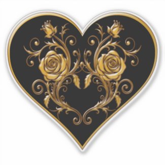 Dramatic and Elegant Gold Rose