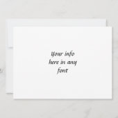 Dramatic Black Damask Pattern (Back)