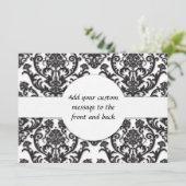 Dramatic Black Damask Pattern (Standing Front)
