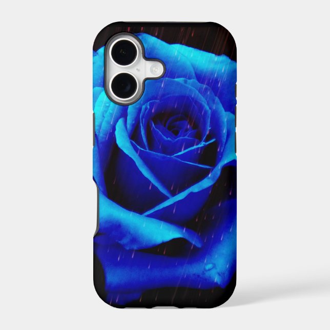 Dramatic Blue Rose Iphone Case (Back)