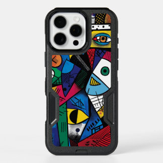 Dramatic Bold Colors Modern Fun Abstract Design iPhone 16 Pro Max Case