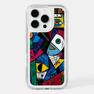 Dramatic Bold Colors Modern Fun Abstract Design iPhone 16 Pro Case