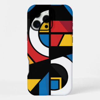 Dramatic Bold Colors Modern Geometric Abstract iPhone 16 Pro Max Case