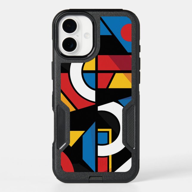 Dramatic Bold Colors Modern Geometric Abstract Otterbox iPhone Case (Back)
