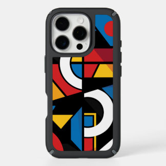 Dramatic Bold Colors Modern Geometric Abstract iPhone 16 Pro Case