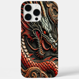 Dramatic Bold Red Dragon iPhone 16 Pro Max Case