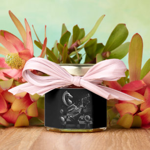 Dramatic Chess Monochrom Honey Jar Favors