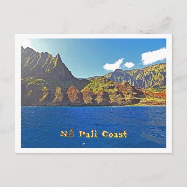 Dramatic Cliffs Of The Nā Pali Coast Postcard (Front)