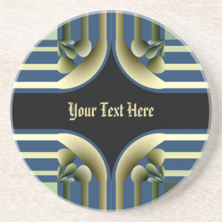 Dramatic! Colorful Abstract Coaster