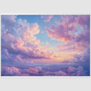Dramatic Colorful Pastel Clouds Sky Decoupage Tissue Paper