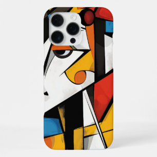 Dramatic Cubist Abstract Art Design iPhone 16 Pro Max Case
