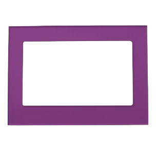 Dramatic Dahlia Purple, Bold Violet Solid Color Magnetic Frame
