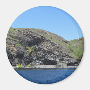 Dramatic Dragon Face Rock Formation Coastal Art Magnet