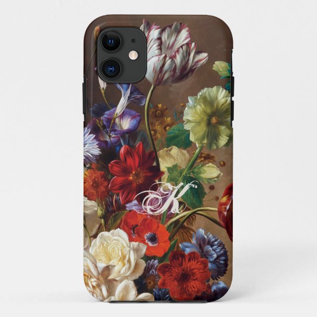 Dramatic Elegant Classic Dutch Master Floral Art Case-Mate iPhone Case (Back)