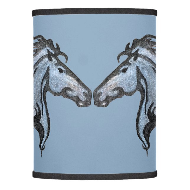 dramatic Horse Design Lamp Shade (Front)
