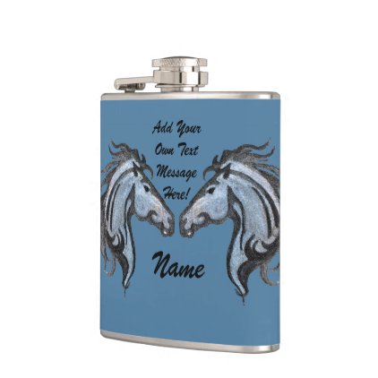 Dramatic Horse Flask