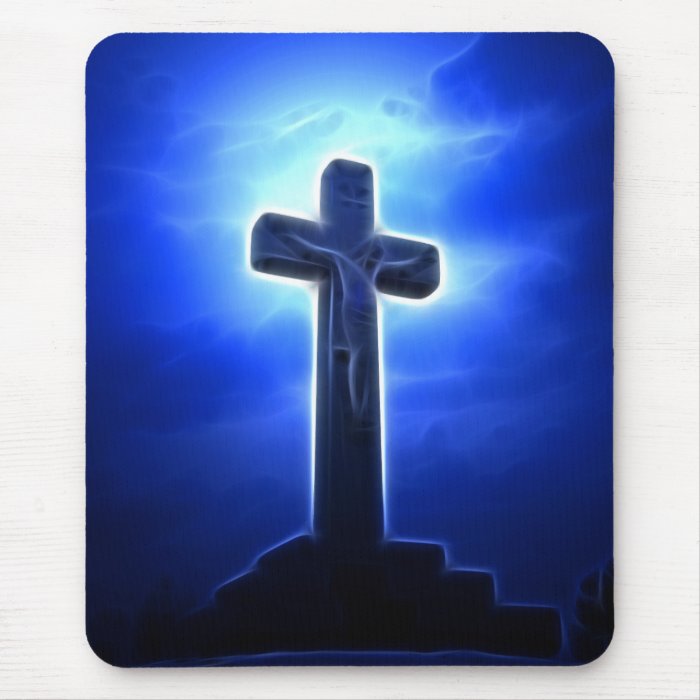 Dramatic Jesus Crucifixion Mouse Pad