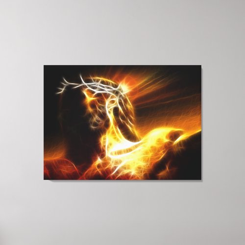 Dramatic Jesus Crucifixion No2 Canvas Print