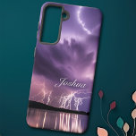 Dramatic Lightning Landscape Purple Storm Clouds Samsung Galaxy S21 Case at Zazzle